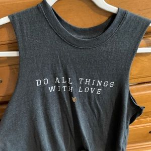 “Do all things with love” tank top